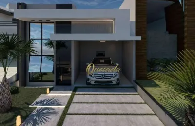 Casa térrea em construção à venda, 3 suítes, piscina, condomínio gran reserve, indaiatuba.