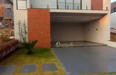 Casa assobradada nova, à venda, 3 dormitórios, 1 suíte, piscina, condomínio gran reserve, indaiatuba.