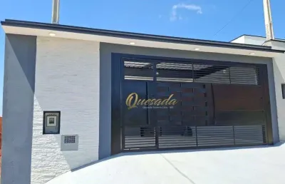 Casa térrea nova, à venda, 2 dormitórios, 1 suíte, área gourmet, smart city, indaiatuba.