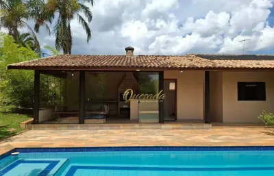 Chácara à venda, 3 suítes, piscina, casa de hóspedes, condomínio terras de itaici, indaiatuba.