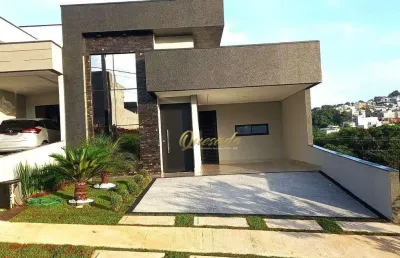 Casa térrea nova, à venda, 3 suítes, planejados, condomínio gran reserve, indaiatuba.