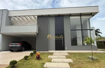 Casa térrea nova, à venda, 3 suítes, escritório, piscina, condomínio piemonte, indaiatuba.