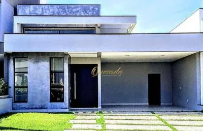 Casa térrea nova, à venda, 3 suítes, planejados, piscina, condomínio viena, indaiatuba.