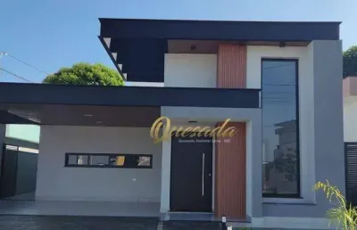 Casa térrea nova, à venda, 3 dormitórios, suíte, condomínio lagos d'icaraí, salto.