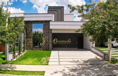 Casa térrea nova, à venda, 3 dormitórios, 1 suíte, planejados, piscina, condomínio di roma, indaiatuba.