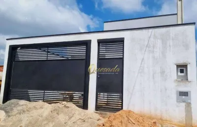 Casa térrea nova, à venda, 3 dormitórios, 1 suíte, parque barnabé, indaiatuba.