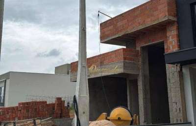 Casa térrea em construção, à venda, 3 suítes, condomínio gran reserve, indaiatuba.