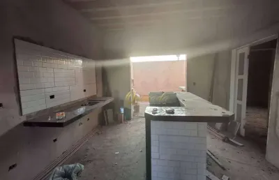 Casa térrea em construção, à venda, 3 dormitórios, 1 suíte, piscina, jardim casablanca, indaiatuba.