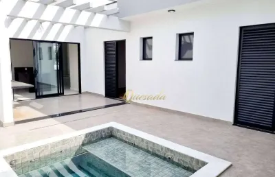 Casa para locação, 3 suítes, planejados, piscina, condomínio di roma piazza venezia, indaiatuba.