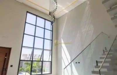 Sobrado à venda, 3 suítes, planejados, piscina, escritório, condomínio dona maria josé, indaiatuba.