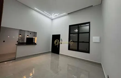 Casa térrea nova, à venda, 3 quartos, 1 suíte, planejados, jardim monte carlo, indaiatuba.