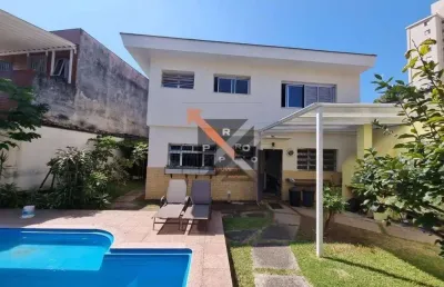 Sobrado alto padrão 510m² t.e - 300m² a.c - piscina -quintal - salão festas - churrasqueira - jardim - 4 vagas - edícula - canil - escritório