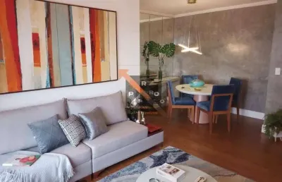 Lindo apartamento no belém  todo  mobiliado, 106m² 3 dormitórios sendo 1 suíte 2 vagas