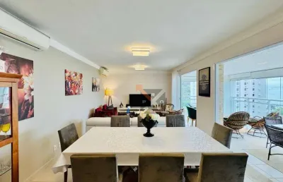 Enseada verdemar-lindo apto 158m² 3 suítes-varanda gourmet-2 vagas - ar condicionado- mobiliado-guaruja