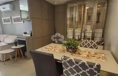 Apartamento com três dormitórios semi mobiliado em barreiros, são josé/sc