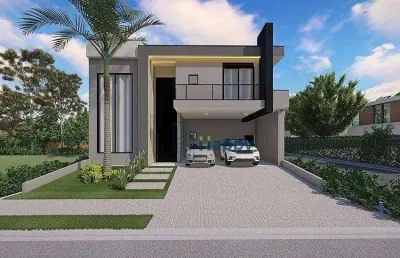 Casa com 4 dormitórios à venda, 312 m² por r$ 2.390.000,00 - santorini residencial club - paulínia/sp
