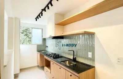 Apartamento com 2 dormitórios para alugar, 50 m² por r$ 3.053,00/mês - residencial patagônia - paulínia/sp