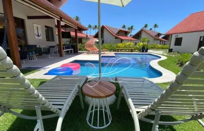 Bangalô com 4 dormitórios à venda, 180 m² por r$ 3.500.000,00 - praia muro alto - ipojuca/pe