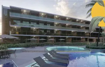 Flat com 1 dormitório à venda, 32 m² - porto de galinhas - ipojuca/pe