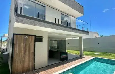Casa em condomínio fechado com 4 quartos à venda na Rua Caraíva, Alphaville (Abrantes), Camaçari