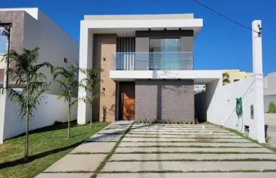 Casa em condomínio fechado com 4 quartos à venda na Rua Sucupió, Abrantes, Camaçari