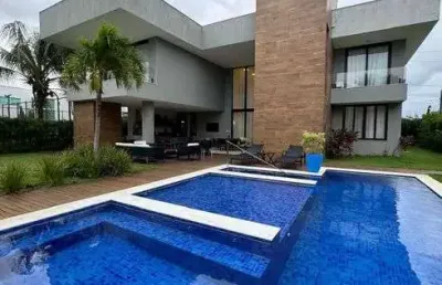 Casa alto padrão em guarajuba com 8|4, 02g e 362m² | terreno 600m²
