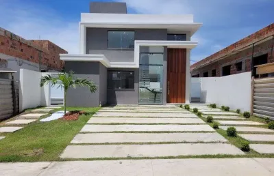 Casa em condomínio fechado com 4 quartos à venda no Limoeiro, Camaçari 