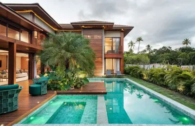 Casa alto luxo em praia do forte com 5|4, 04g e 450m² (porteira fechada)