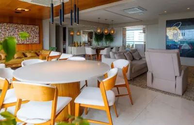 Lindo apartamento com 4 suítes 204 m2 decorado no horto florestal salvador