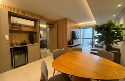 Apartamento alto padrão 69 metros 02 quartos r$: 1.450.000 cabo branco -joão pessoa