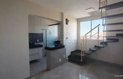 Cobertura para locação com 2 quartos e churrasqueira - jardim urano