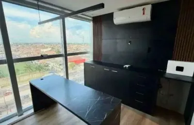 Alugo magnifica sala comercial, toda equipada no parque office na augusto montenegro