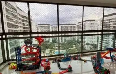 Apartamento  com 96 metros quadrados no cidade jardim - barra da tijuca