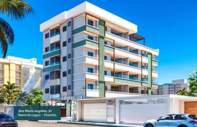 Ubatuba, itaguá - apartamento em construção, com 02 dormitórios, sendo 01 suíte.