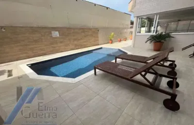 Ubatuba, itagua - apartamento mobiliado com 03 dormitórios, sendo 01 suíte com área de lazer.