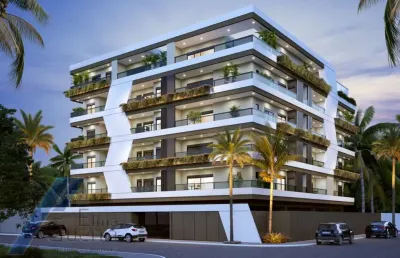 Ubatuba, itaguá - apartamento em construção com 02 dormitórios sendo 01 suíte e área de lazer.