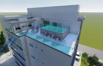 Ubatuba, perequê açu - apartamento em construção com 02 dormitórios, sendo 01 suíte e área de lazer.