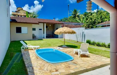 Ubatuba, toninhas - casa mobiliada com 02 dormitórios, sendo 01 suíte.