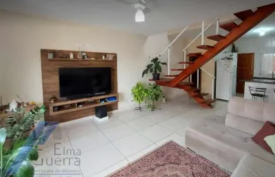 Ubatuba, horto - casa sobrado geminado com 02 suites com ponto comercial.