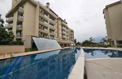 Ubatuba, itaguá - apartamento com 02 dormitórios, sendo 01 suíte,  área de lazer completa.