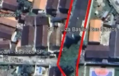Ubatuba, lazaro- terreno aterrado e murado com 1.356 m2, aterrado e murado, documentação de escritura.