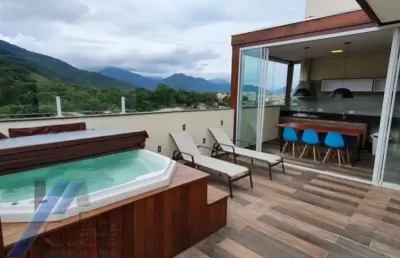 Ubatuba, centro - apartamento cobertura com 03 dormitorios, sendo 01 suite, com área de lazer!