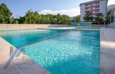 Ubatuba, pereque-açú - apartamento com 02 dormitórios, sendo 01 suíte e área de lazer.
