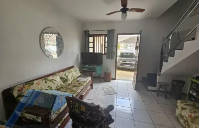 Ubatuba, praia do tenório - casa sobrado geminado em condóminio com 02 dormitorios, a 300 metros da praia.
