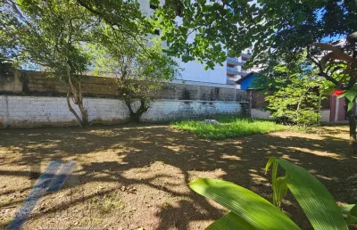 Ubatuba, itagua - terreno de esquina aterrado e murado com 300 m2.