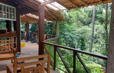 Ubatuba, almada - casa em meio a natureza, com terreno de 4 mil m2, doc. contrato de compra e venda.