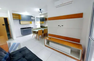 Ubatuba, centro - apartamento mobiliado com 02 dormitórios, sendo 01 suíte e área de lazer.
