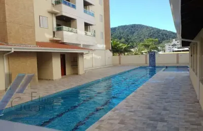 Ubatuba, toninhas - apartamento com 02 dormitórios e área de lazer completa a 100mts do mar.
