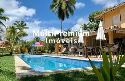 Costa de sauípe| casa 260 m²| 4 suítes| mobiliada| piscina| 8 vagas