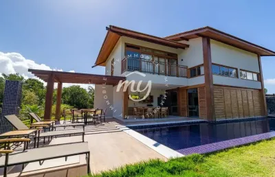 Praia do forte| casa luxuosa duplex| 424 m2| 4 suítes| 4 vagas| área gourmet| piscina